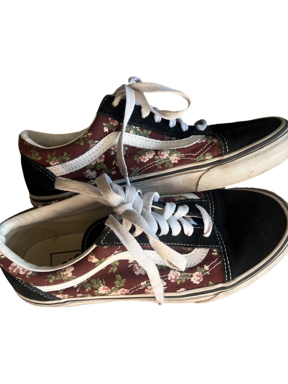 NWB Women Vans Old Skool Wallflower Floral Bitter Chocolate